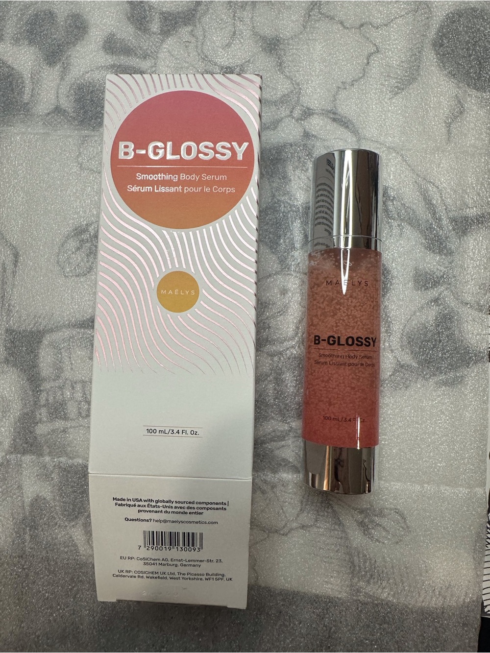 Maelys B-Glossy Smoothing Body Serum — Pink Radiance